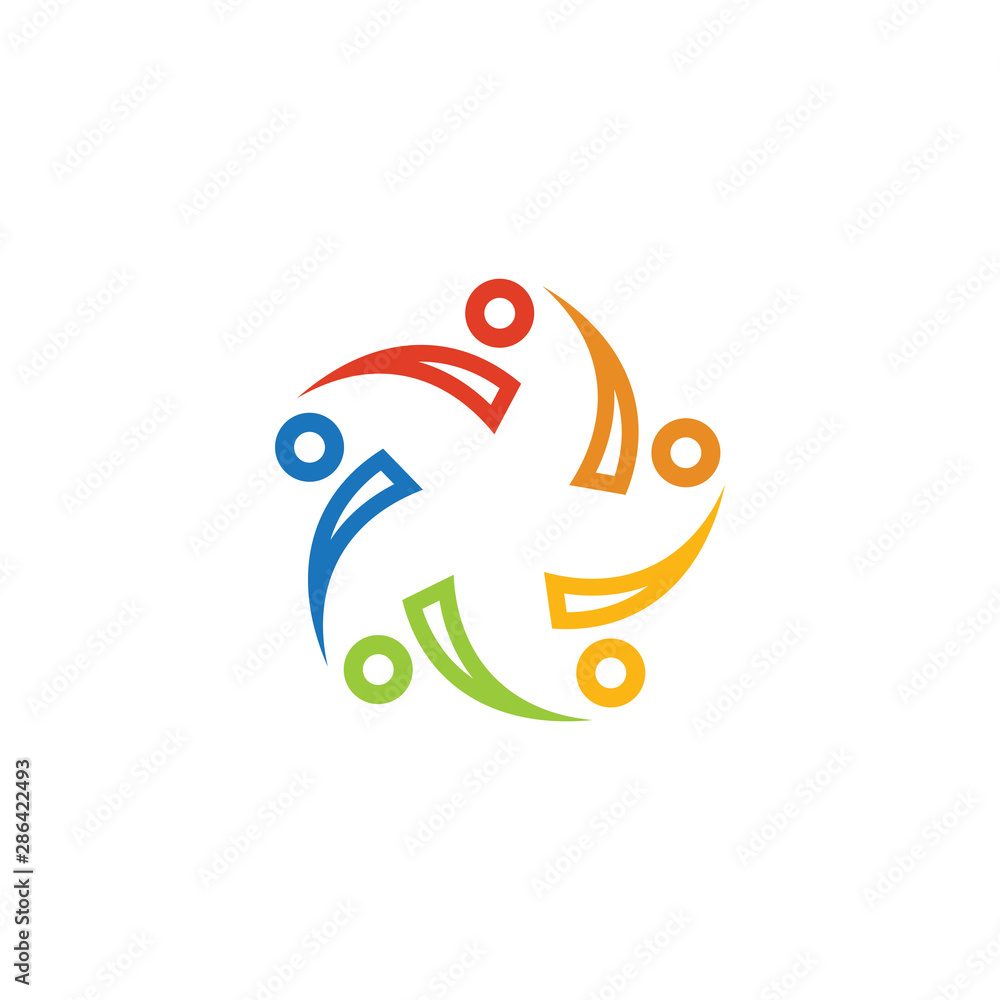Fototapeta premium Community graphic design template vector isolated illustration