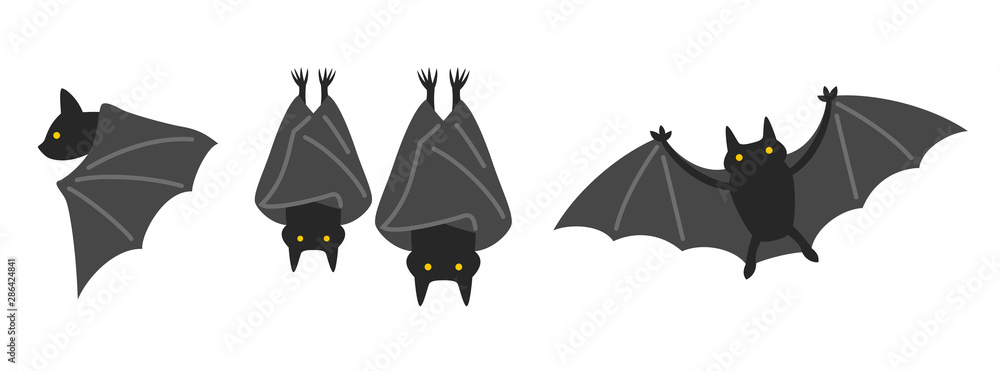 ハロウィン こうもりのイラスト Stock Vector Adobe Stock