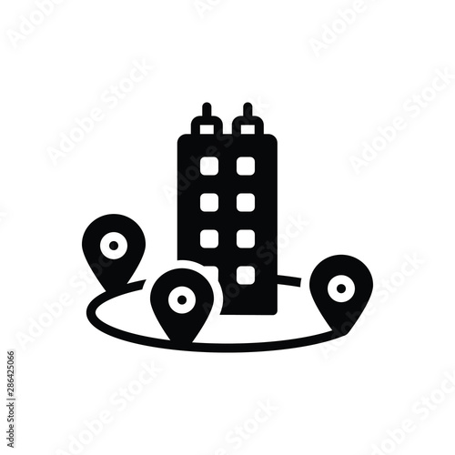 Black solid icon for near 