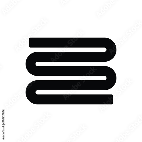 Black solid icon for lap 