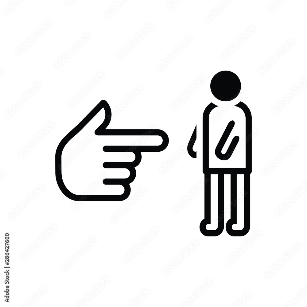 Black solid icon for you me self Black solid icon for you me self
