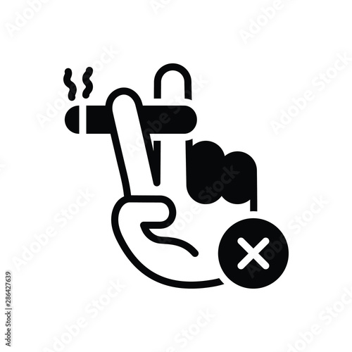 Black solid icon for ban sanction