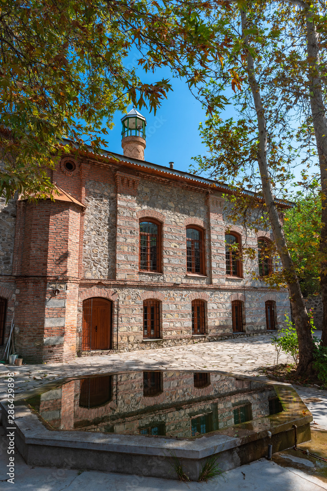 Obraz premium Imam Ali old mosque in Shaki city, Azerbaijan