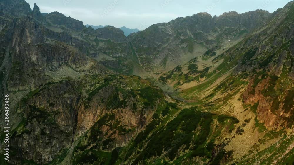 to climb the mountain tops – aerial view by drone to climb the mountain tops – aerial view by drone