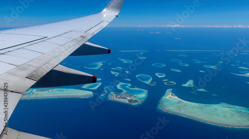 モルディブ　航空写真