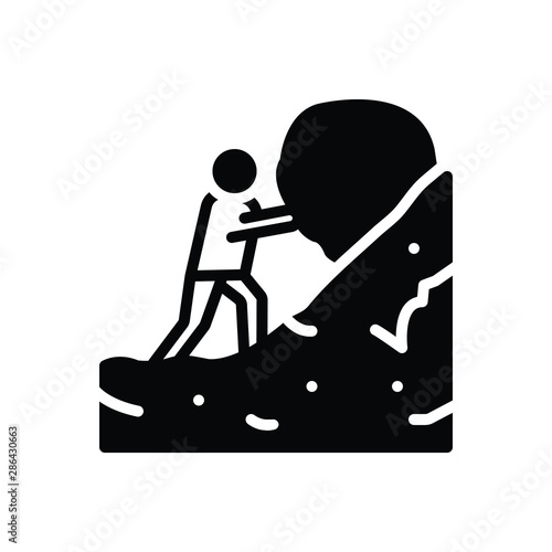 Black solid icon for barely simply 