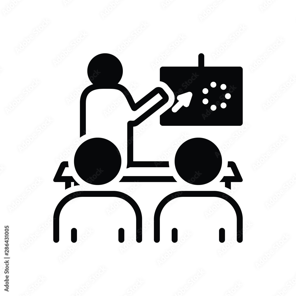 Black solid icon for illustrate 