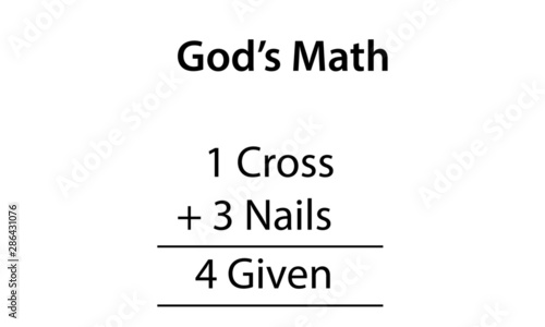 Bible verse typography design for posters, cards, home decor