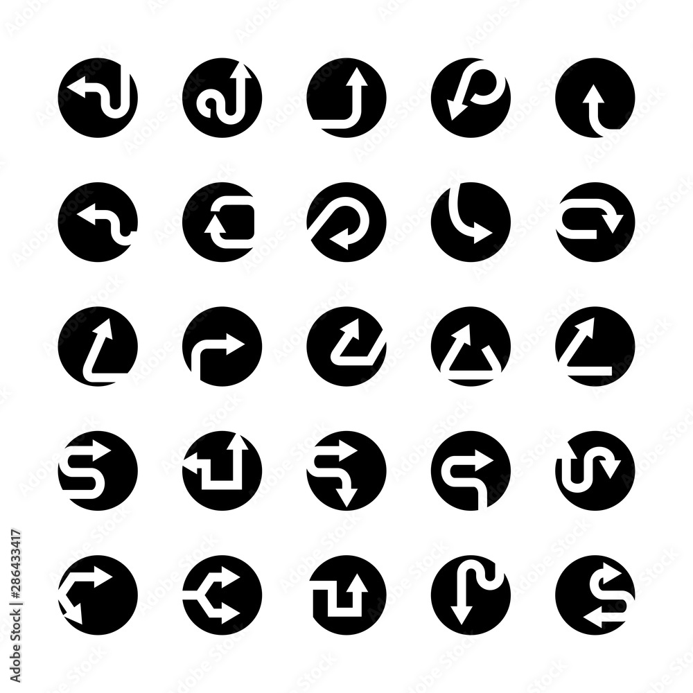 arrow icons in circle buttons set arrow icons in circle buttons set