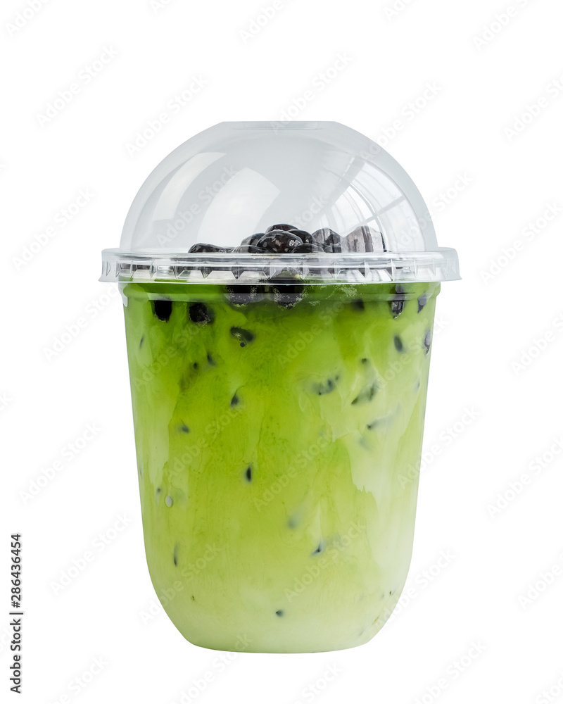 Bubble Milk Green Tea, Taiwan Milk Tea With Bubble. Stock Photo | Adobe  Stock