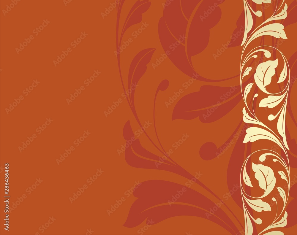 wedding template design, paisley floral pattern , India wedding template design, paisley floral pattern , India