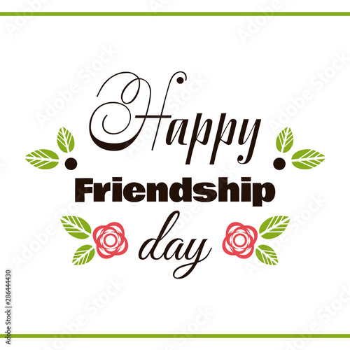 Happy Friendship Day Label © bgirlka