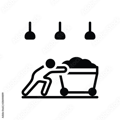 Black solid icon for hardly 