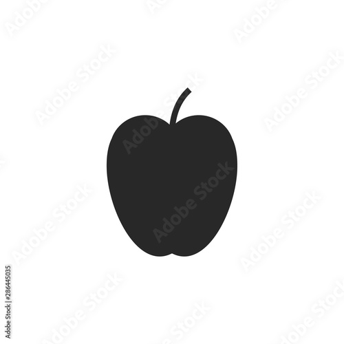 Apple, fruit icon. Vector illustration, flat design.