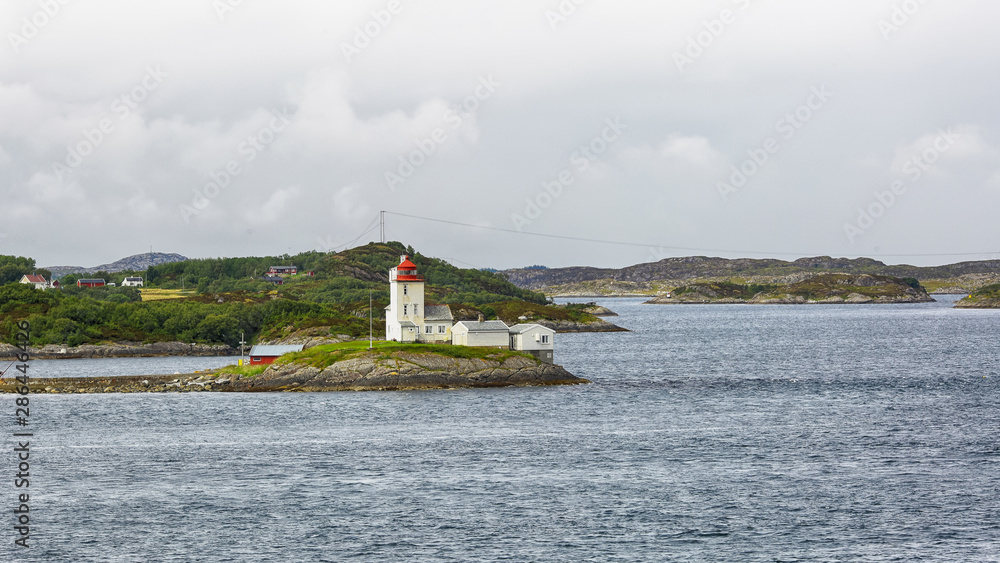 Lighthouse on the osland Smoela, Norway