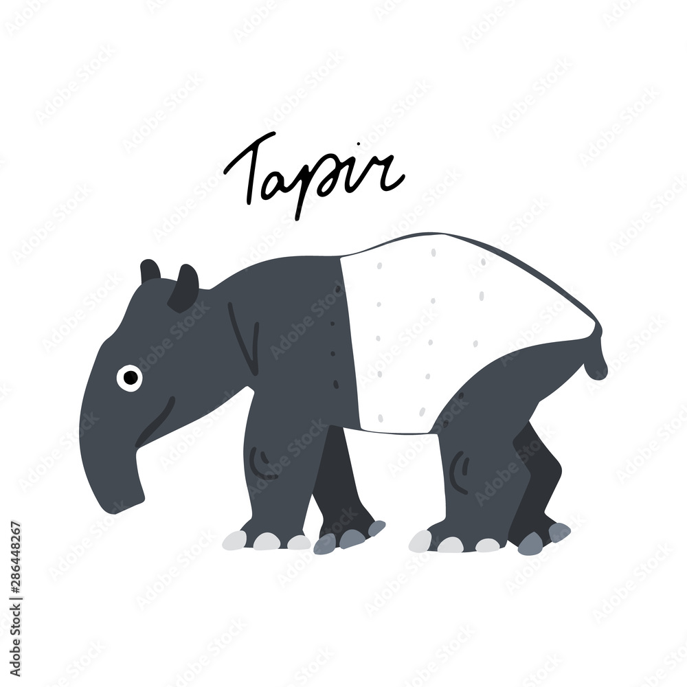 South America Animal Clipart Vector Drawing