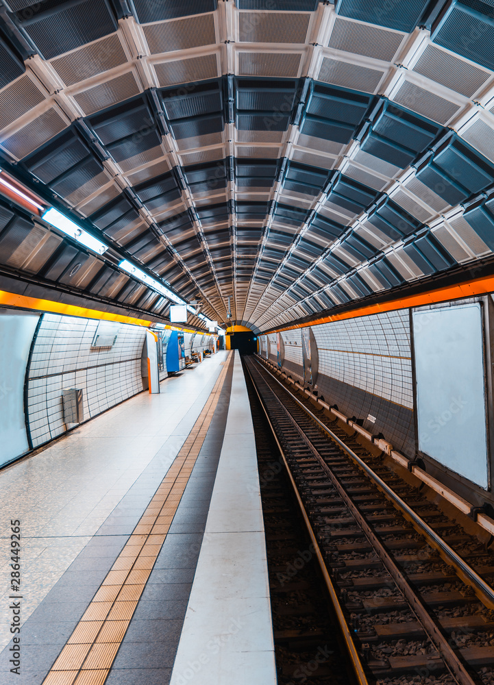 Subway station in the city Subway station in the city
