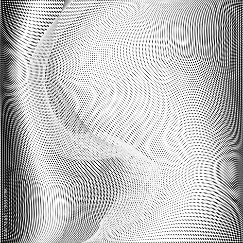 Abstract monochrome grunge halftone pattern. Vector illustration