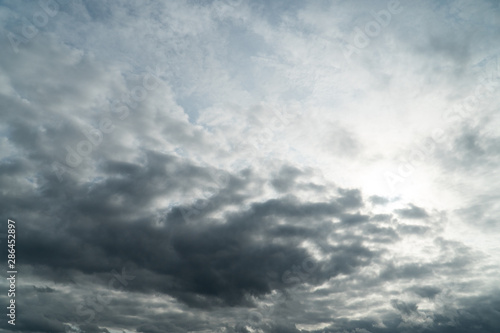 dark rain clouds in the sky one