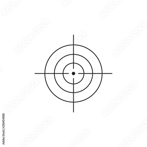 Vector target icon design illustration. eps 10