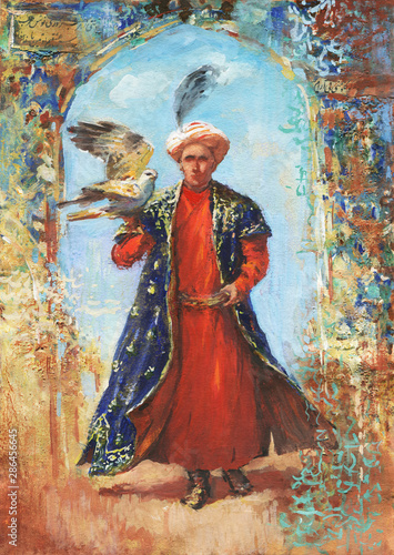Watercolor sheikh