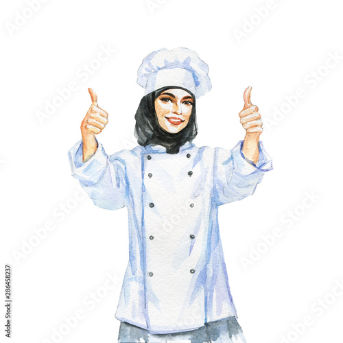  Arabian woman chef