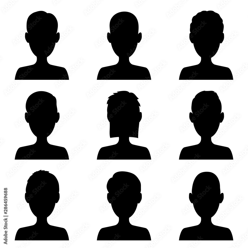 People icons set isolated on white background. Vector illustration People icons set isolated on white background. Vector illustration
