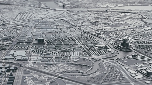 Photography Amsterdam city 3d map