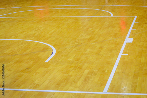 basketbal court in the gym