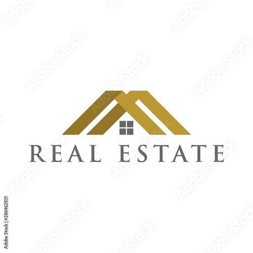 real estate logo design vector