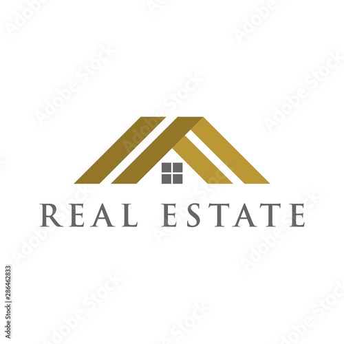 real estate logo design vector