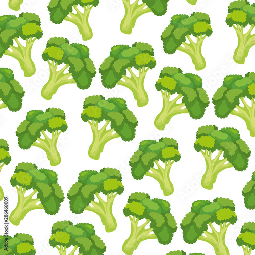 fresh broccolis vegetables pattern background