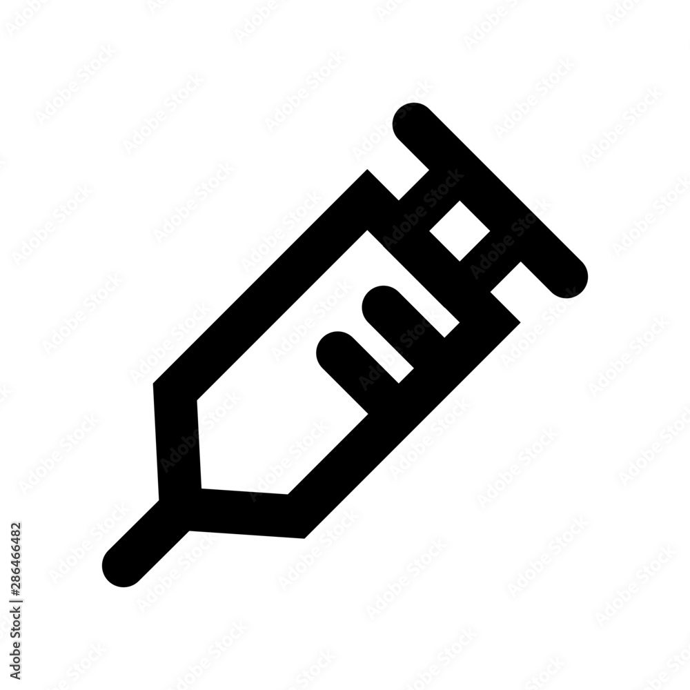 syringe icon vector