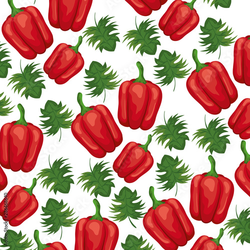 fresh peppers vegetables patttern background