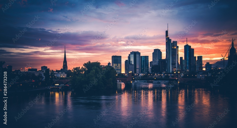 Frankfurt am Main Scenic Sunset