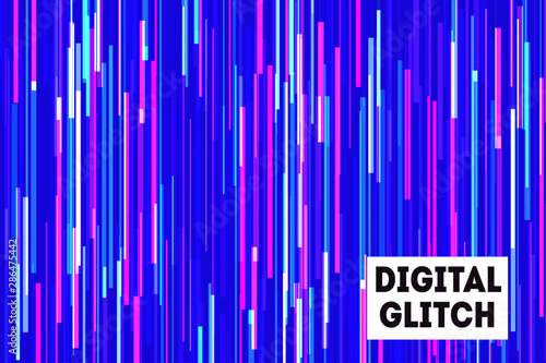 Digital glitch effect abstract background. Screen defect failure.