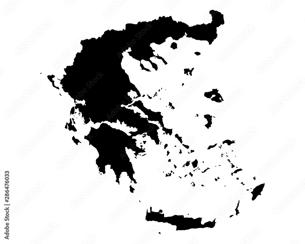 Karte von Griechenland