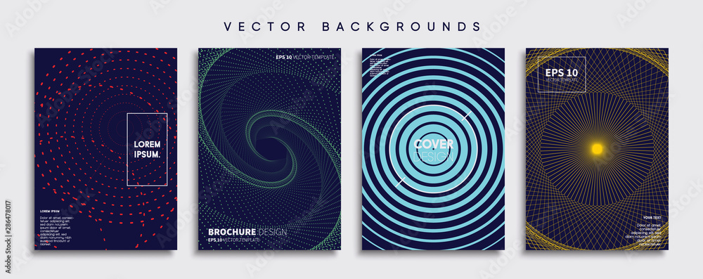 Minimal Vector cover designs. Future Poster template.