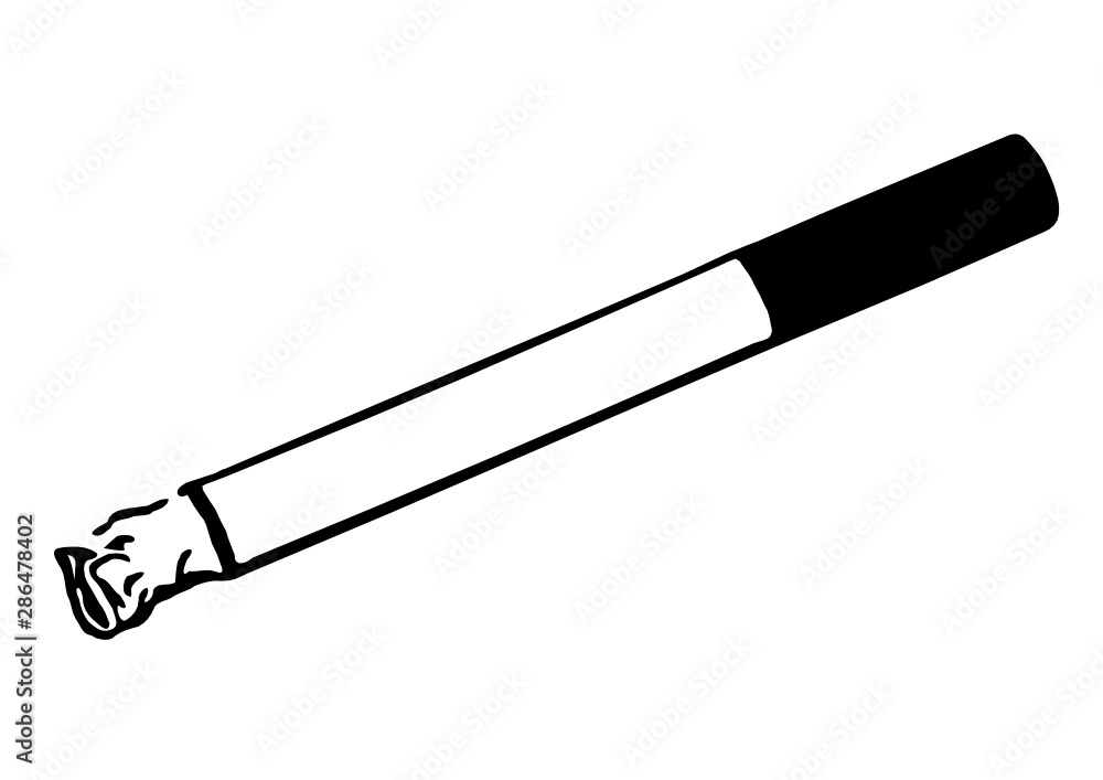 Zigarette SVG Vektor Silhouette Zigarette SVG Vektor Silhouette
