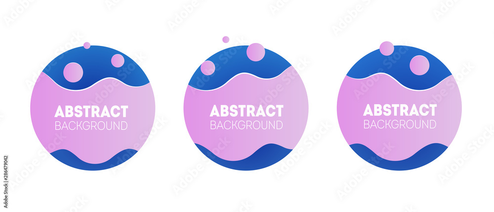 Set of three geometric badges. Trendy gradient banners. Useful for placard, card, poster, logo, social post. Set of three geometric badges. Trendy gradient banners. Useful for placard, card, poster, logo, social post.