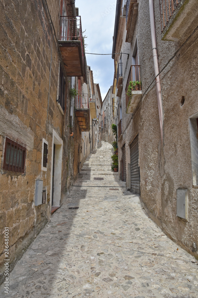 Tourist trip to the medieval town of Caiazzo in Italy