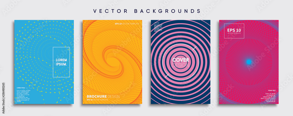 Minimal Vector cover designs. Future Poster template.