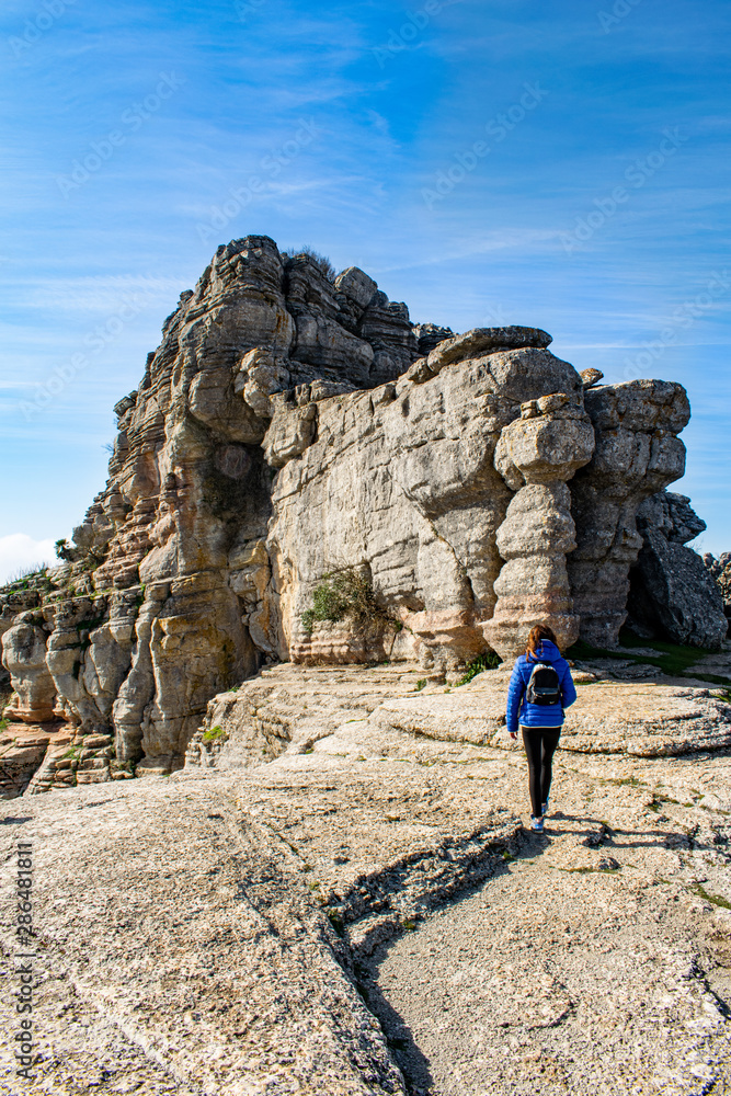 amazing eroded rock formations found on a day out in Torcal, Spain 