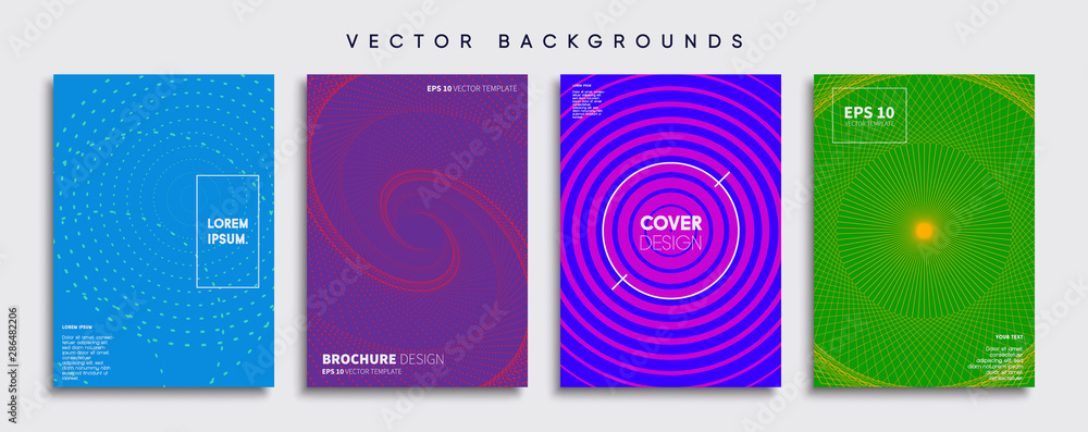 Minimal Vector cover designs. Future Poster template.