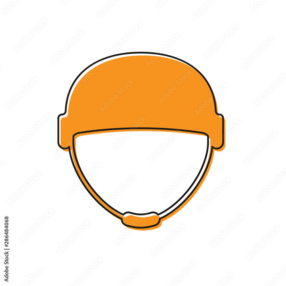 Orange military best sale helmet