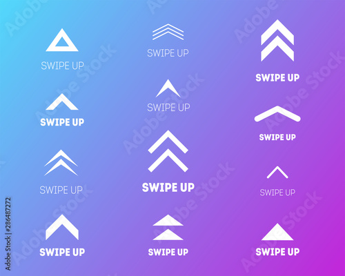 Swipe up icon set isolated on gradient background for stories design, scroll pictogram. Arrow up logo for blogger, application and social network. Free Download Swipe up icon set isolated on gradient background for stories design, scroll pictogram. Arrow up logo for blogger, application and social network. - GFXLoad
