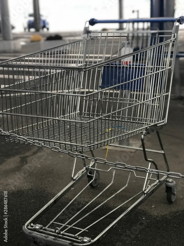 trolley near the supermarket