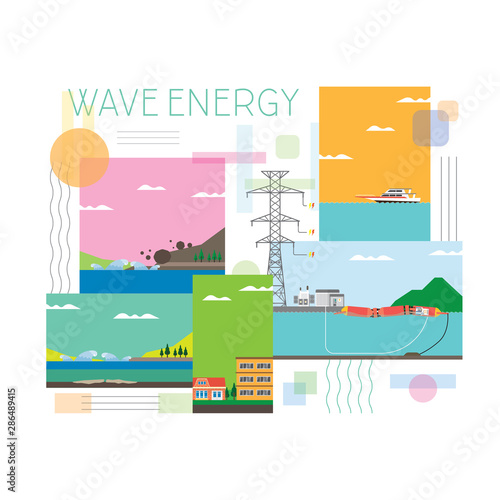 wave energy, wave power plant