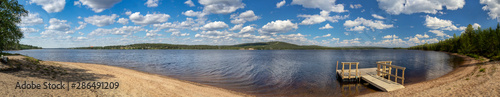 Panorama View of Ounasj  rvi Lake