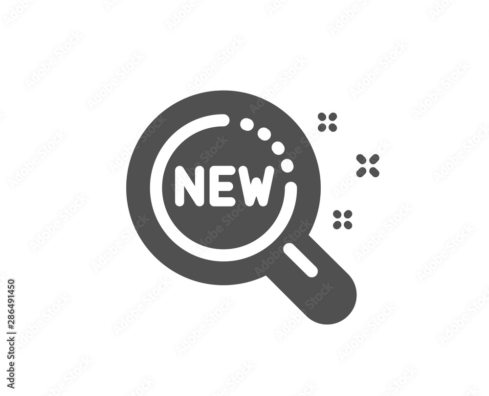 Search sign. New products icon. Magnifier glass symbol. Classic flat style. Simple new products icon. Vector Search sign. New products icon. Magnifier glass symbol. Classic flat style. Simple new products icon. Vector